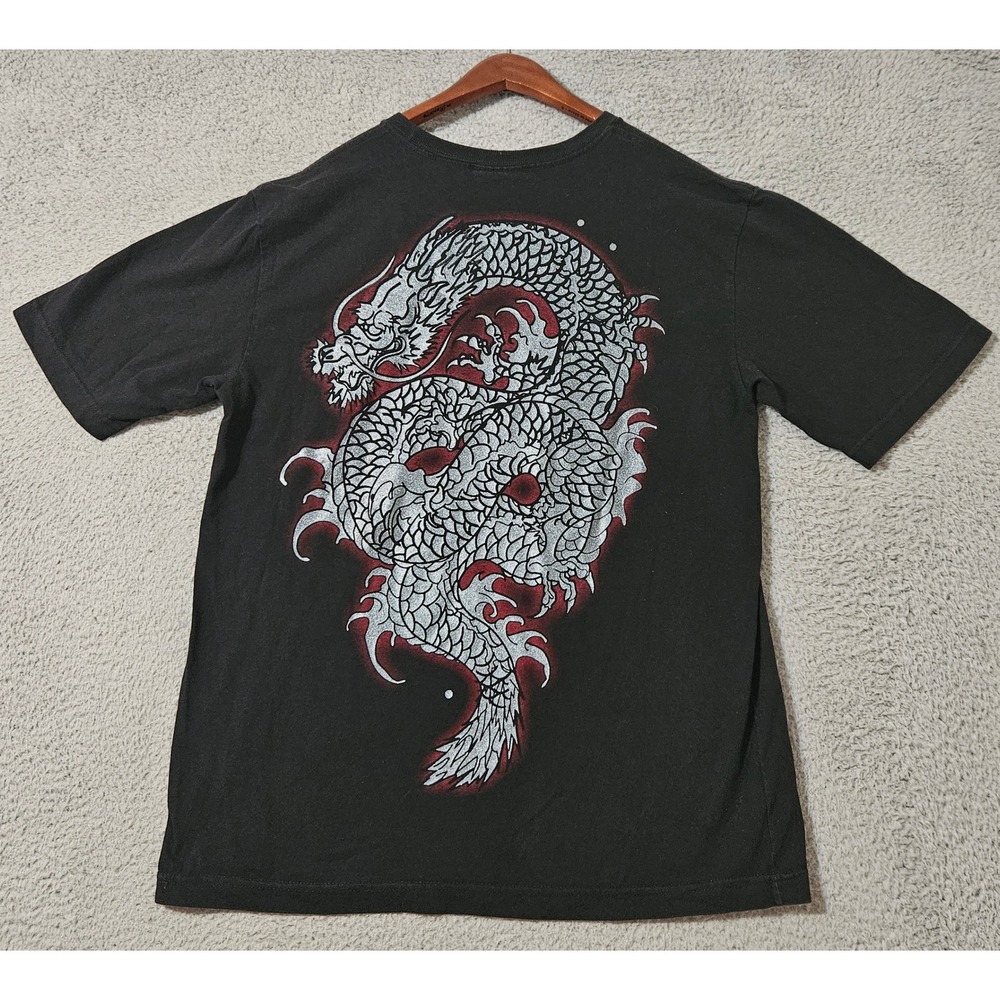 Pirates Of The Caribbean At‎ World's End Dragon Black Disney T-Shirt Size XL - Picture 2 of 7